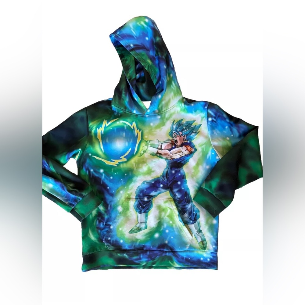 Kids Green Graphic Hoodie